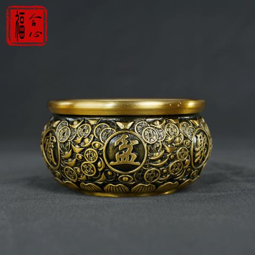 【黄老师推荐】黄铜聚宝盆 商品图0