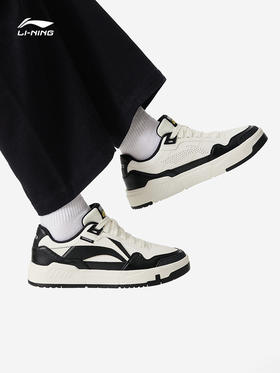 【40断码】李宁COMMON 80s女子小白鞋舒适软弹经典休闲鞋AGCU158【库存有限，如无货将做退款，介意慎拍！】