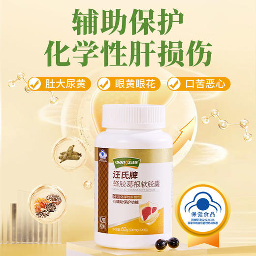 汪氏牌蜂胶葛根软胶囊60g 商品图0