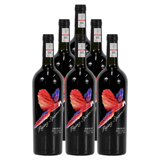 澳大利亚 飞雀干红葡萄酒13度整箱红酒750ml*6支（裸瓶） 商品图1