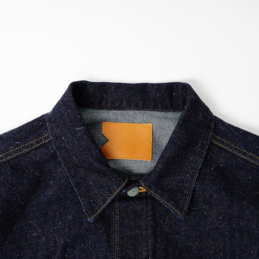 Markaware SHORT DENIM JACKET 有机棉丝绸混纺褪色加工牛仔夹克 商品图1