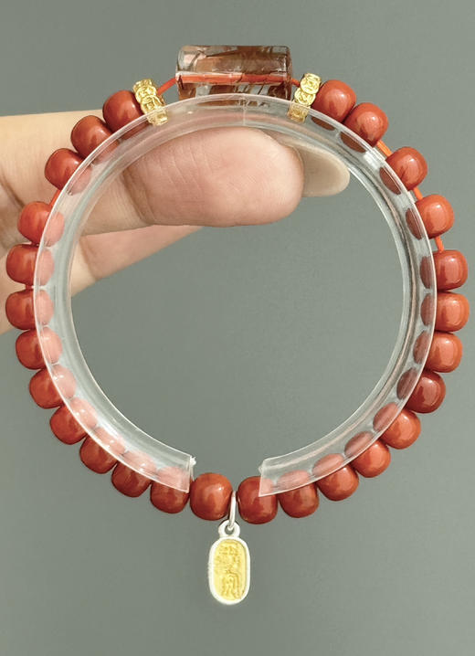 【中国红·静女】静女其姝 美人之贻 晶体干净 发晶成簇 能量强 商品图3