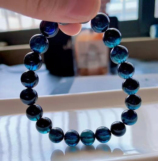 9mm单圈全色蓝碧玺手串 商品图4