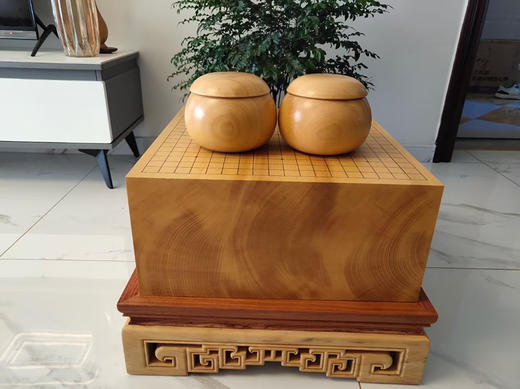 本榧无瑕疵精品、含本榧罐和花梨木底座。稀有规格44cm×47cm×20.3cm 商品图0