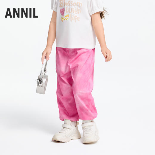 女童全腰SORONA针织单裤春季新款安奈儿童装实体店同款XG516550 商品图2