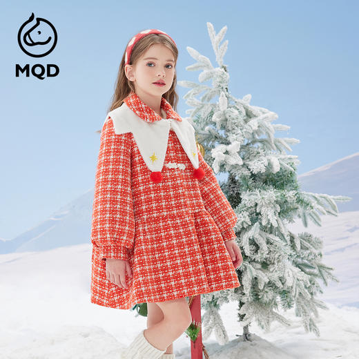 【秒】【特】【MQD】【专柜同款】童装女童大衣冬季新款甜美儿童毛呢子外套 商品图1