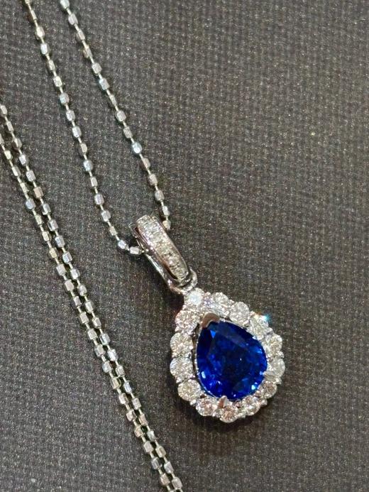 1.27ct刻面蓝宝石吊坠 商品图1