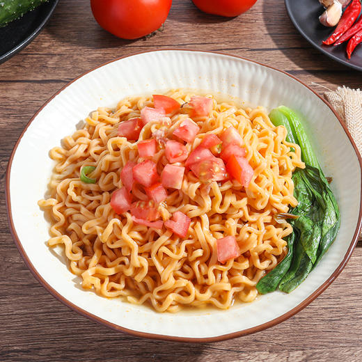 台湾承昌蒸泡面 | 420g/袋 (4人份) 番茄/胡麻酱/酸辣汤/麻辣烫口味 纯素非油炸拉面 速食方便面 商品图1