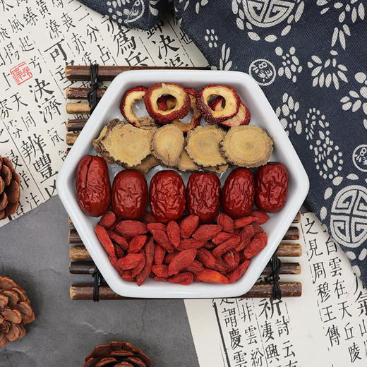 枸杞大枣山楂甘草组合红枣的功效与作用中药材正品旗舰店香料干货 商品图2