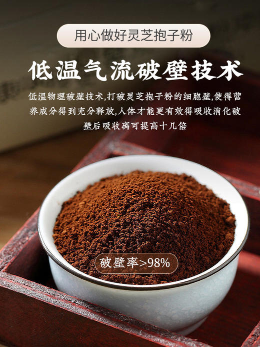 吉林敖东长白山破壁灵芝孢子粉增强免疫林芝袍子粉官方旗舰店正品 商品图2