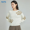 NUTS春季新品时尚纯色气质百搭宽松保暖毛织套头衫女312052113B 商品缩略图0