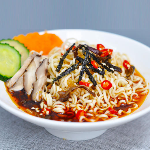 台湾承昌蒸泡面 | 420g/袋 (4人份) 番茄/胡麻酱/酸辣汤/麻辣烫口味 纯素非油炸拉面 速食方便面 商品图7