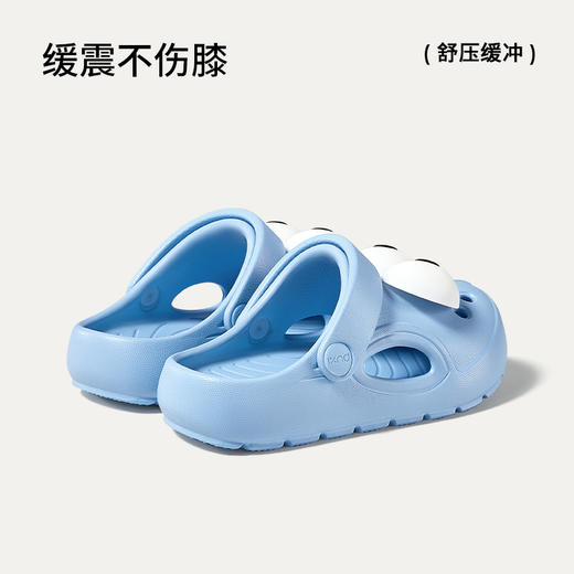 【老虎专享】朴西大眼仔儿童洞洞鞋可爱软底夏季防滑室外沙滩鞋男女童包头拖鞋 商品图2
