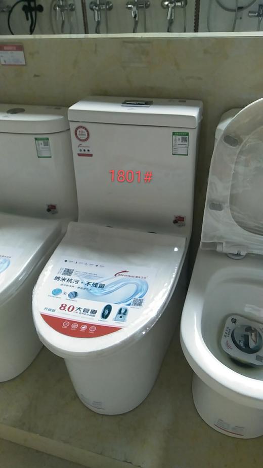 镱龙 广东坐便器 1801 双孔大管道 商品图0