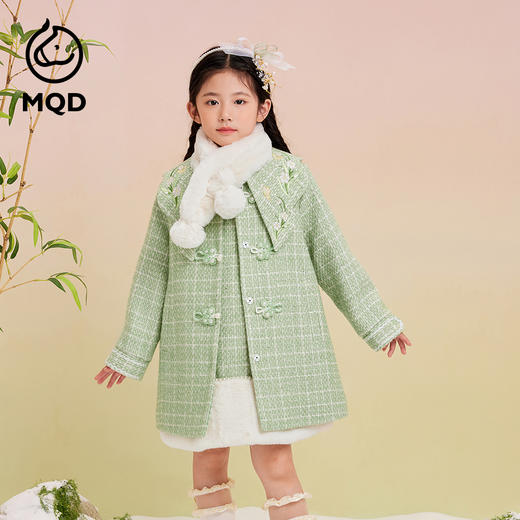 【秒】【特】【MQD】【专柜同款】女童绣花冬大衣外套 商品图0