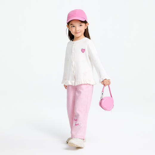 【实体店同款】女童全腰梭织单裤春季新款安奈儿童装XG516611 商品图5