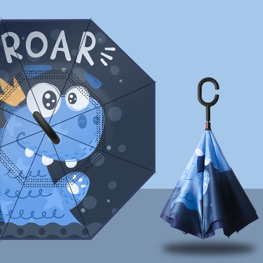 【儿童雨伞】男孩小学生上学专用 女孩幼儿园男童 反向伞双层学生儿童伞 商品图9