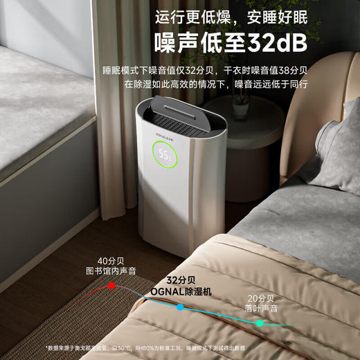 OGNAL奥戈那英国家用除湿机空气净化一体抽湿机别墅室内地下室吸湿回南天防潮梅雨季干燥机祛湿大面积 24L/天（20~180㎡ ）16L（0~120㎡） 商品图7