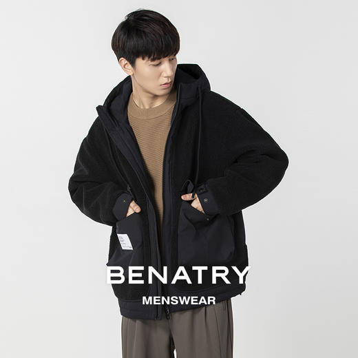 贝纳川时尚连帽大口袋男士休闲外套ECP300010402 商品图1