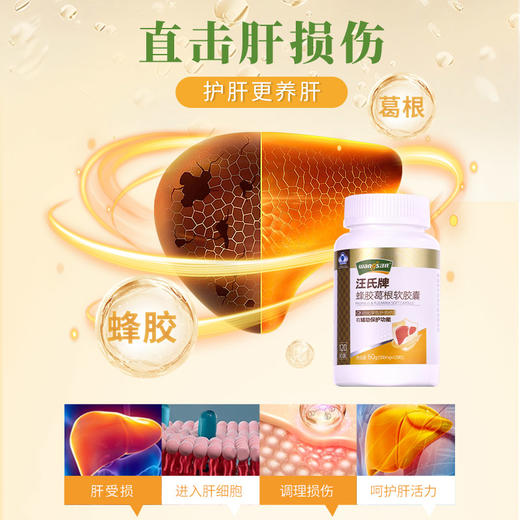 汪氏牌蜂胶葛根软胶囊60g 商品图2