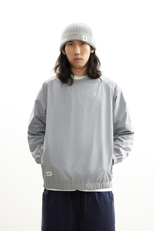 吃茶去chichaqu25快干轻量休闲户外运动圆领套头夹克训练城市通勤 商品图0