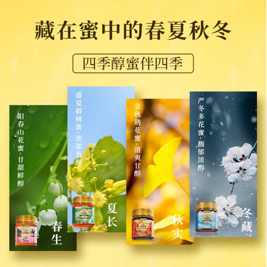 【汪氏】四季醇蜜礼盒玻璃装 商品图1