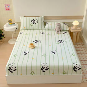 自然醒A类全棉老粗布床笠罩纯棉床垫保护罩全包宿舍单人床单枕套席梦思隔脏套NH177