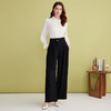 EITIE爱特爱高腰直筒垂坠显瘦通勤百搭阔腿休闲裤2025春季新款A2505505 商品缩略图3