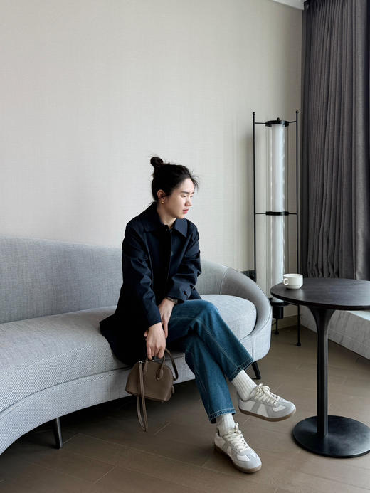 25春秋｜巴*立裁挺阔 抗皱翻领中长款小个子风衣外套【包邮+三天无理由退换 商品图6