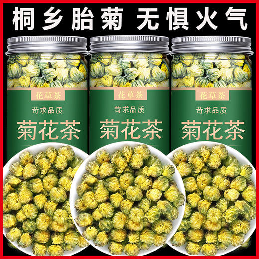 菊花茶官方旗舰店正品特级中药材桐乡胎菊白贡菊杭菊去火清热解毒 商品图0