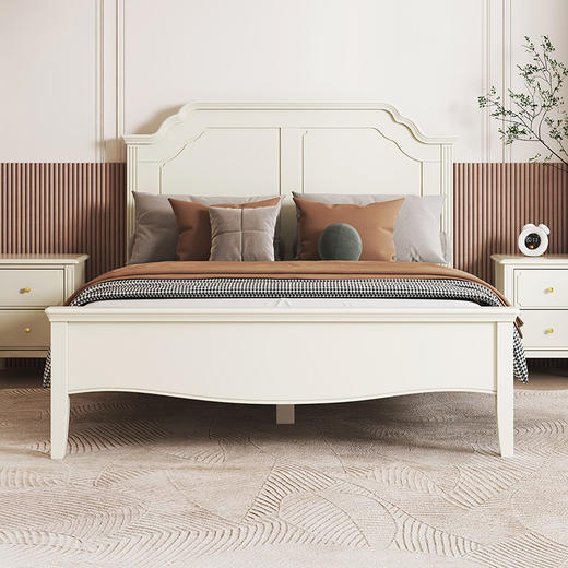 喜梦宝实木儿童床现代简约卧室家具双人床 商品图0