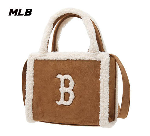 MLB毛绒大标时尚百搭手提包托特包3AORS0746【无货退款介意勿拍】 商品图4