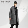 贝纳川地图图案设计经典大翻领中长款男士大衣ECK428001402 商品缩略图4