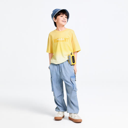 男童全腰牛仔单裤春季新款安奈儿童装实体店同款AB516602 商品图3