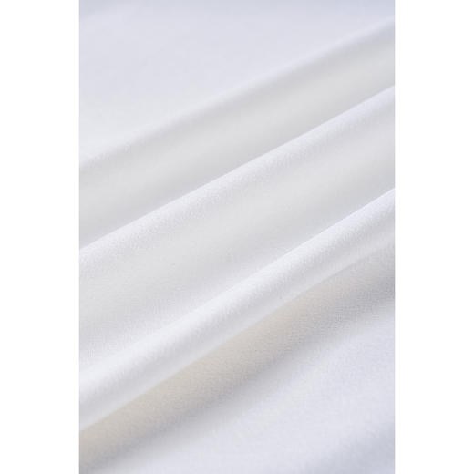 剩XL 米思阳2026春季新款通勤极简白衬衣V领宽松单排扣衬衫女5260 商品图4