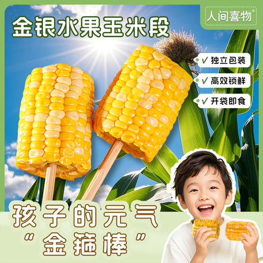 云南新鲜玉米制作/金银水果玉米段甜脆爽口代餐粗粮老人儿童健身营养早餐（1000g/袋） 商品图3