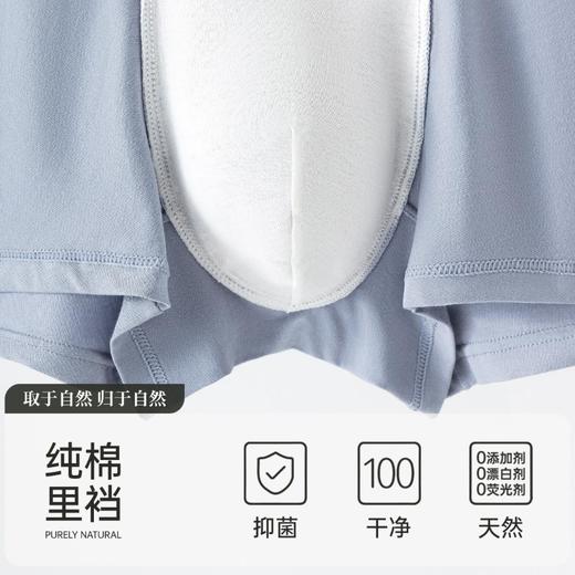 3部顶瓜瓜时尚简约弹力棉男士内裤3条31255-3 商品图2