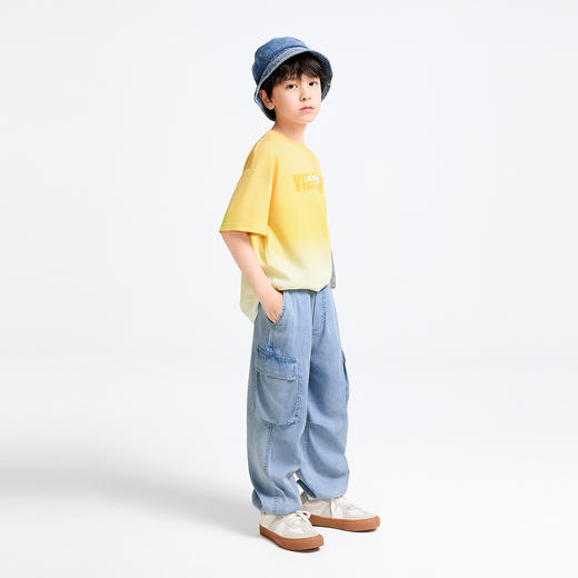 男童全腰牛仔单裤春季新款安奈儿童装实体店同款AB516602 商品图5