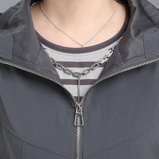 WZ-1787妈妈秋装时尚套装中老年春秋休闲夹克贵夫人气质针织上衣三件套女 商品图2