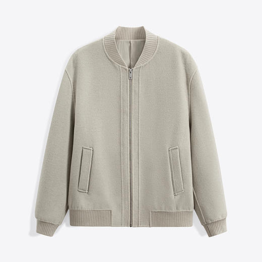 GXG男装 浅米拉链棒球领短大衣 冬季热卖气质大衣GEX10626884 商品图4