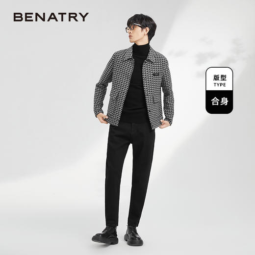 贝纳川地图图案设计男士翻领夹克外套ECK400009402 商品图2