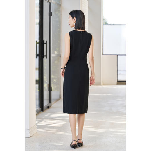 剩S/M 米思阳2026春季新款通勤无袖修身连衣裙极简包臀裙子女5356 商品图4