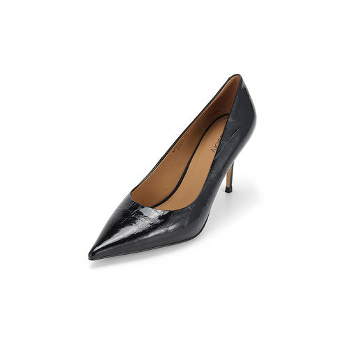 Westory2025年春季尖头高跟光面牛皮通勤百搭浅口单鞋W25AE57851 商品图2