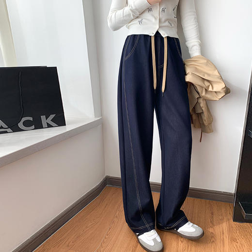 【高腰阔腿 宽松百搭】SIIJJEYY枝辑 春夏修容线香蕉牛仔裤 2507 商品图2