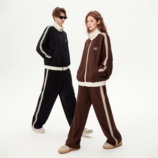 [黄子韬同款]YKYB运动套装2025春季新款简约百搭舒适自由柔软透气宽松织带外套裤子Y51NWT002 商品图2