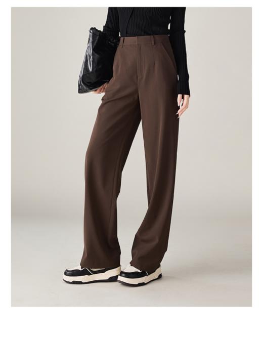 🌻显瘦又时髦❗️Chic爆了❗️【Avann高腰直筒窄版阔腿休闲西裤9658】💕万能修腿神裤❗️版型巨赞🌈 ❗️胯宽腿粗它巨能遮！🌟巨能遮！！ ❗垂顺度绝了❗  商品图5