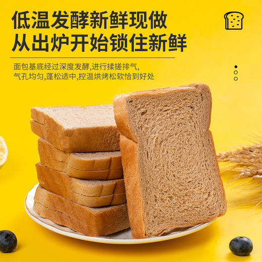 【轻食饱腹！南瓜黑麦面包】三分练七分吃，蔗糖，早餐整箱全麦吐司南瓜面包零食代餐食品 商品图3