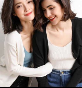 春季爆款🔥🔥🔥Zara同款开衫【伊泺杉春款V领羊绒开衫】☺️纵享丝滑的高奢质感！手感好到无法形容😍美炸‼️ 有颜有品的百搭针织开衫🧶减龄又显瘦🧍