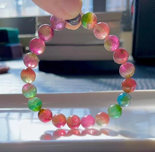 9mm-10mm单圈西瓜碧玺手串 商品图4