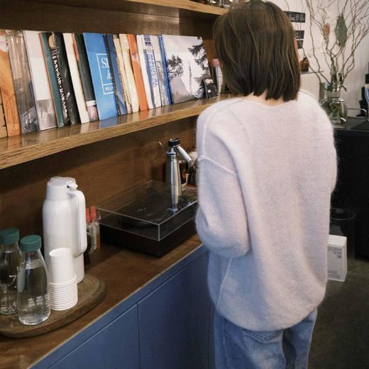 顺丰包邮洛诗琳35607新款进口马海毛慵懒感针织上衣878 商品图2